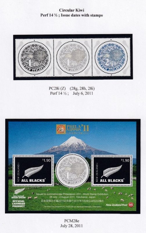 NEW ZEALAND VF-MNH CIRCULAR KIWIS SETS AND S/SHEETS ALL PO FRESH VARIOUS EVENTS