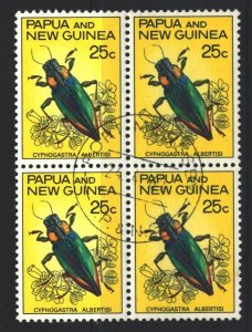 Papua New Guinea Sc#240 Used  Block of 4