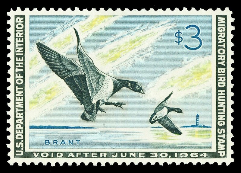 Scott RW30 1963 $3.00 Duck Stamp Mint XF OG LH Cat $100