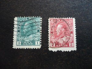 Stamps - Canada - Scott# 104,106, - Used Part Set of 2 Stamps