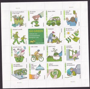 Scott #4524 Go Green Forever Stamp Sheet of 16 Stamps - MNH