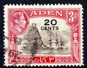 Aden -    1951 - sg 39  -  surch  -  USED