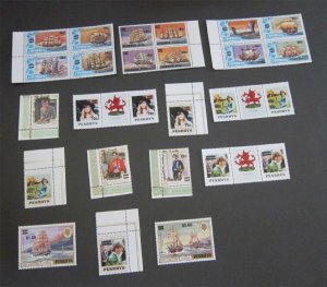 Penrhyn Island 1983 Cook & Royal Family Sc 241-254 set MNH