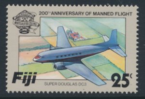 Fiji  SG661  SC# 491  MNH Manned Flight Aviation see scans & detail