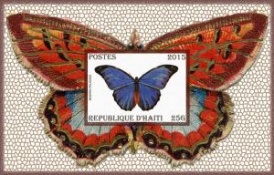 HAITI SHEET CINDERELLA IMPERF BUTTERFLIES INSECTS