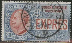 Italy Scott E6 Special Delivery stamp 1908-26 CV$4