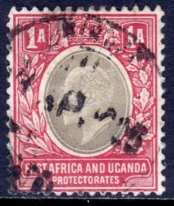 East Africa and Uganda Prot. - Scott #2 - Used - Pencil/reverse - SCV $1.50