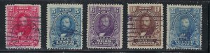 Honduras 112-16 Used 1903 issues (ak1719)