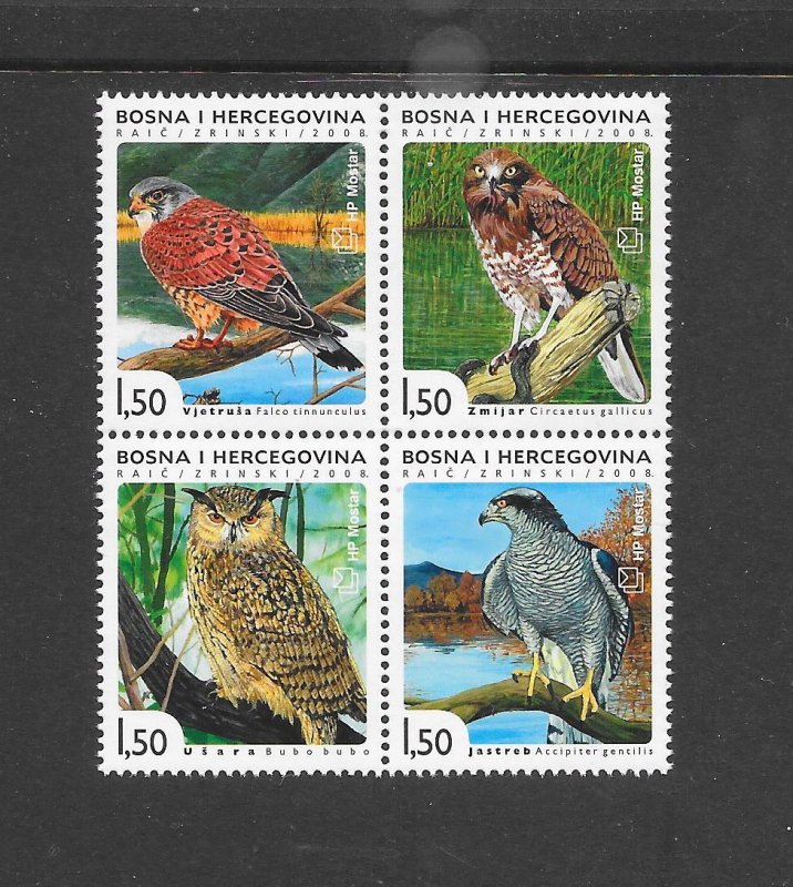 BIRDS - BOSNIA #202 (B) CROAT MNH