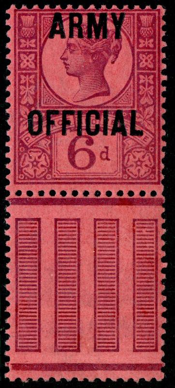 SG O45, 6d purple/rose-red, NH MINT. Cat £110+ 