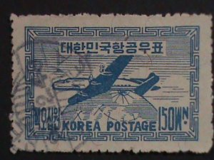 ​ ​KOREA-1947 SC#C2 AIRMAIL -USED VERY OLD STAMP VF WE SHIP TO WORLD WIDE