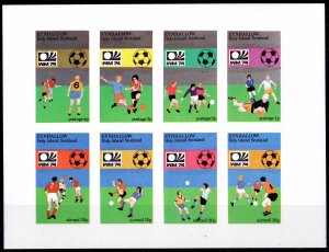 Eynhallow Holy Island (Scotland) 1974 WORLD CUP MUNICH Sheetlet IMPERFORATED MNH