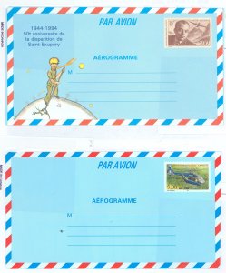 France  1994-1996 Aerogramme - Saint Exupery, helicopter