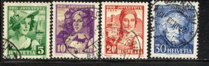 Switzerland # B65-68, Used.