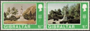 Gibraltar 246a - Mint-H - 1 1/2p Wellington Bust (Pair) (1971)  (cv $1.20)