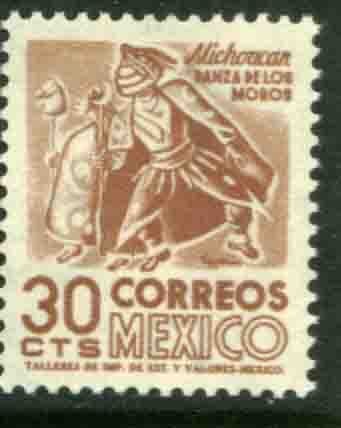 MEXICO 879a, 30¢ 1950 Definitive 2nd Printing wmk 300. MINT, NH. F-VF.