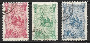 BULGARIA 1902 Battle of Shipka Pass Set Sc 70-72 VFU