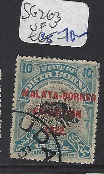 NORTH BORNEO (P1512B) 10C BOAR MBE  SG 263   VFU