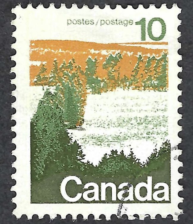 Canada #594 10¢ Forest (1972). Perf. 12 1/2 x 12. Used.