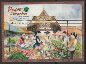 Malaysia 2010 Local Markets set of 2 MS MNH SG#MS1645-1646