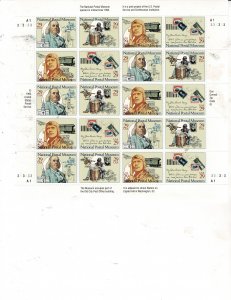 National Postal Museum 29c Postage Sheet #2779-82a MNH VF