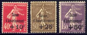 FRANCE 40% Cat SALE - #B35-37 Mint H/NH