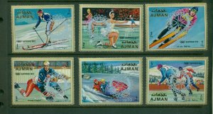 Ajman #1141-46 (1971 Rotary overprint set) VFMNH  CV €6