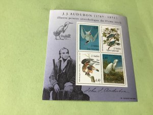 J. J. Audubon  mint never hinged stamps sheet   Ref 53255