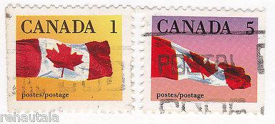 Canada: #1184a 1185a, 1c 5c, p12.5x13, Booklet stamps, Sc...