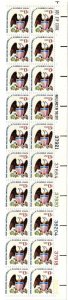 US 1596 - MNH Plate Block of 20.  13¢ Eagle & Shield.  FREE SHIPPING!!