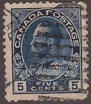 Canada 111 King George V Admiral 5¢ 1912