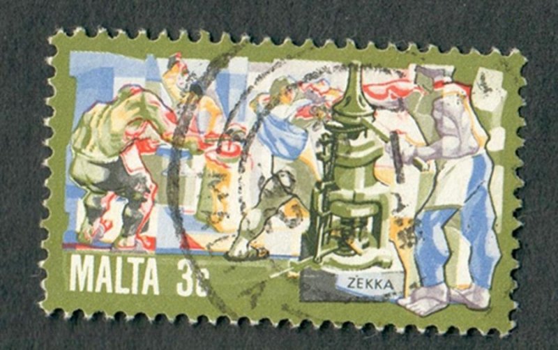 Malta #595 used single