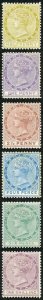 DOMINICA SG4/9 1877 Wmk Crown CC perf 14 Mint SET cat 720 pounds