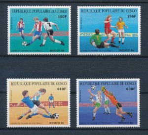 [112644] Congo Brazzaville 1986 World Cup football soccer Mexico  MNH