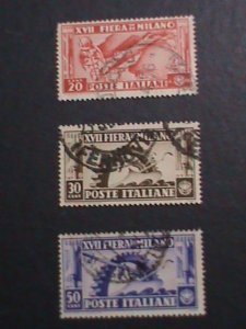 ​ITALIY-VERY OLD  PICTORIA ITALY USED STAMPS SET VF  WE SHIP TO WORLD WIDE