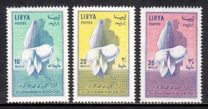 Libya - Scott #249-251 - MNH - Crease and gum bump on #251 - SCV $2.35