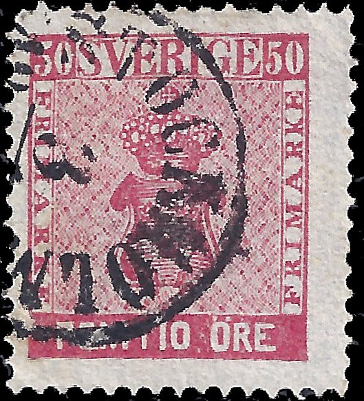 Sweden 1858 Sc 12 uvg