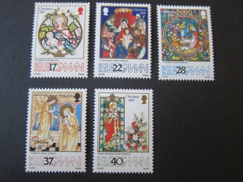 Isle Of Man 1992 Sc 524-8 Christmas Religion set MNH