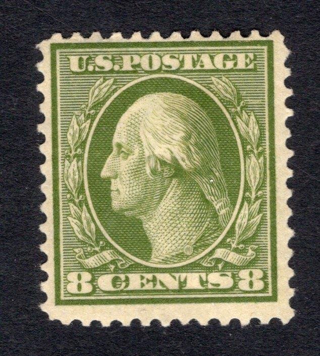 USA 1908 8¢ Perf 12, DLwmk - OG MH - Sc# 337   SCV $45.00   (ref# 220317)