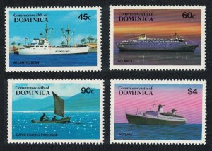 Dominica Shipping 4v 1984 MNH SG#890-893