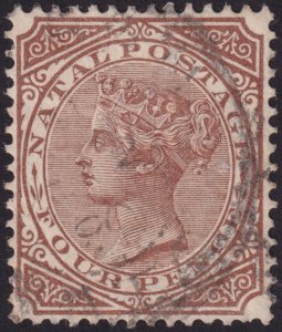 Natal 1878 #53 vf-u 4p Brown