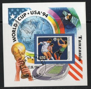 Thematic stamps TANZANIA 1994 W.ORLD CUP FOOTBALL MS1899 used