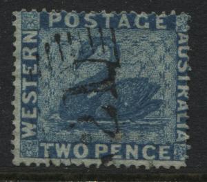  Western Australia 1861 2d blue used