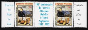 FRENCH POLYNESIA SC# 602 GUTTER PR  FVF/MNH 1992