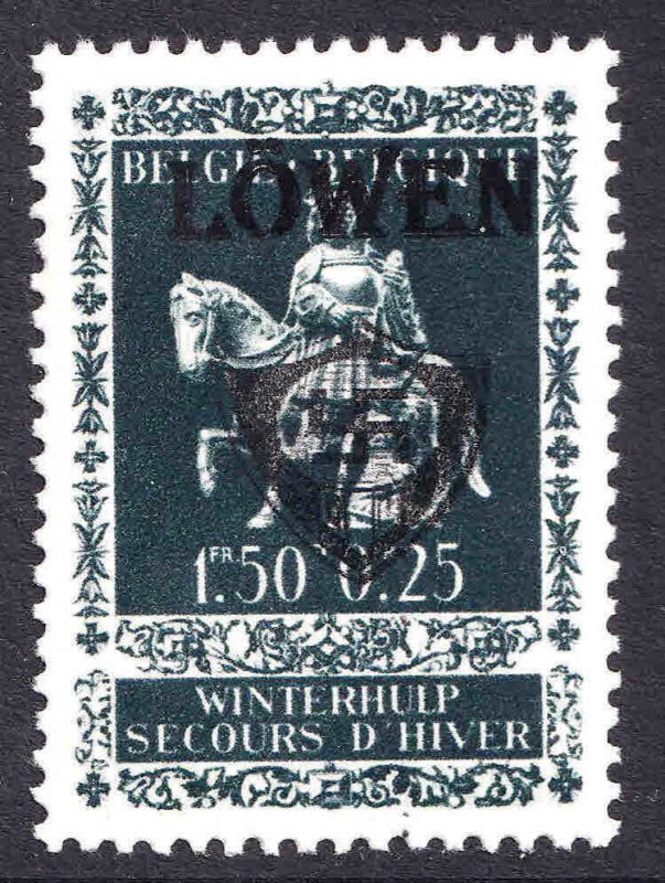 BELGIUM B337 WW2 LÖWEN OVERPRINT OG NH U/M VF BEAUTIFUL GUM