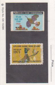 1868-1971 Nebraska Game Bird Habitat Duck Hunting Stamp License Used