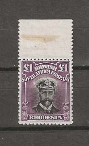 RHODESIA 1913/19 SG 242 MNH