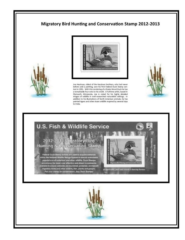 Mac's RW77-RW89 2010-current U.S. Federal Duck Stamp Supplement/Album Grouping 