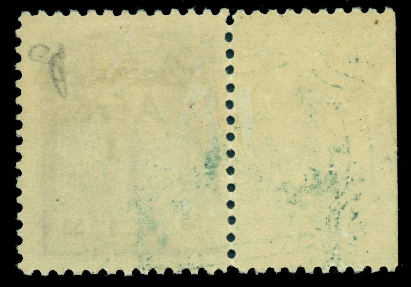 PERU 1927 AIRMAIL Overprinted  50c violet  Scott # C1 mint MLH - sheet border