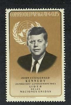 Paraguay; Scott 828; 1964; Unused; NH; JFK